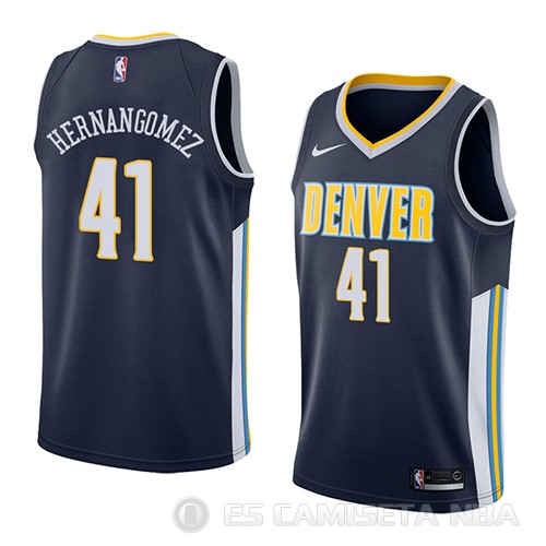 Camiseta Juan Hernangomez #41 Denver Nuggets Icon 2018 Azul - Haga un click en la imagen para cerrar